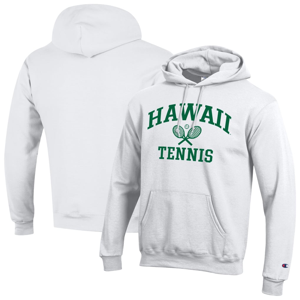  Hawaii Rainbow Warriors Champion Powerblend Pullover Hoodie - White